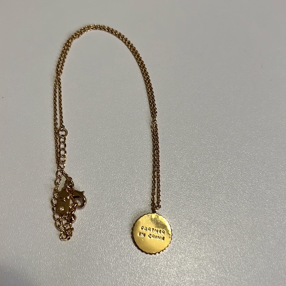 Kate Spade Partners in Crime gold necklace - Picture 2 of 2